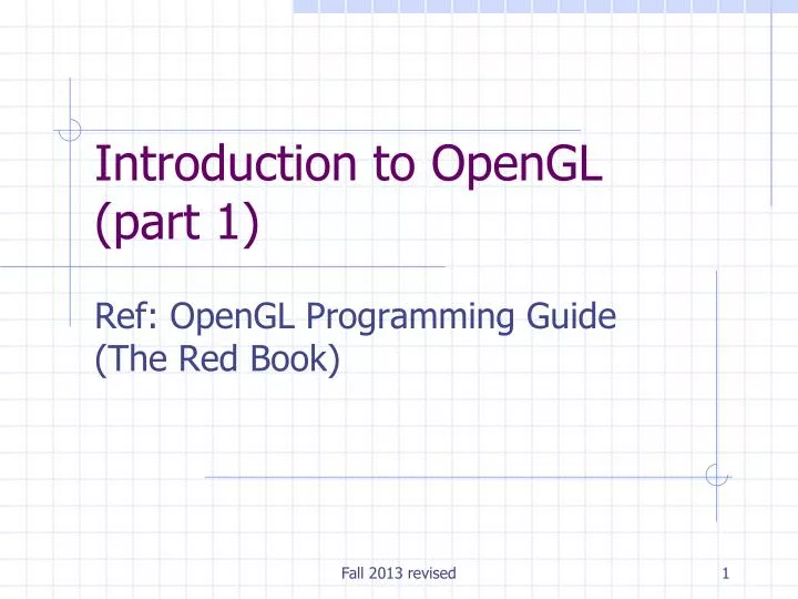 introduction to opengl part 1