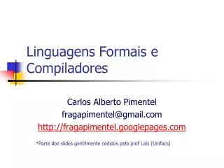 linguagens formais e compiladores