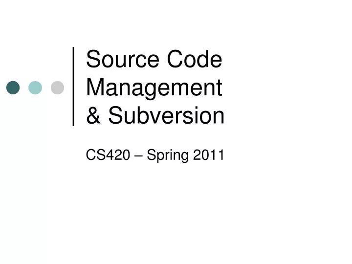 source code management subversion