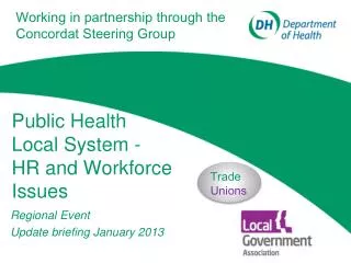 Public Health Local System - HR and Workforce Issues