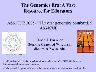 The Genomics Era: A Vast Resource for Educators