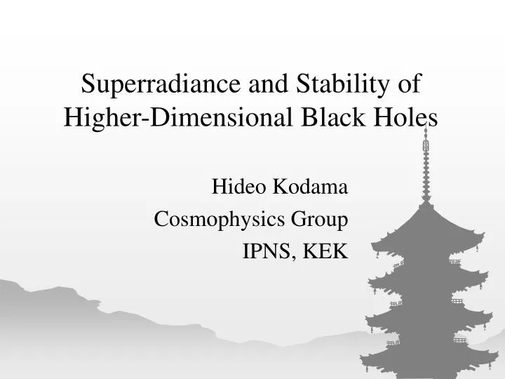 superradiance and stability of higher dimensional black holes
