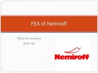 FEA of Nemiroff