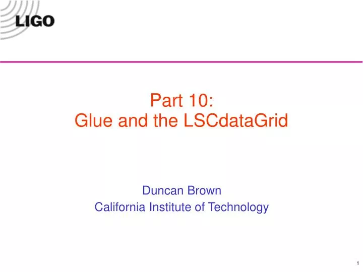 duncan brown california institute of technology