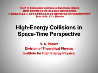 High-Energy Collisions in Space-Time Perspective
