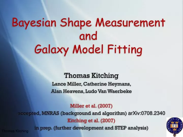 bayesian shape measurement and galaxy model fitting