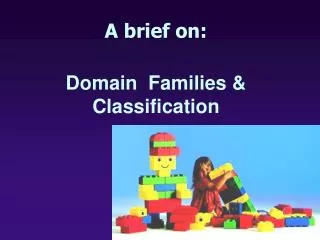 A brief on: Domain Families &amp; Classification