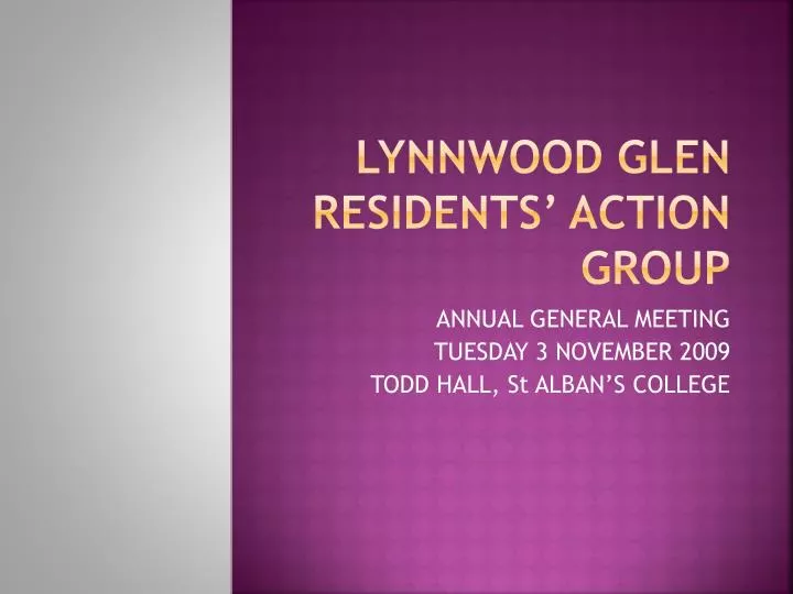 lynnwood glen residents action group