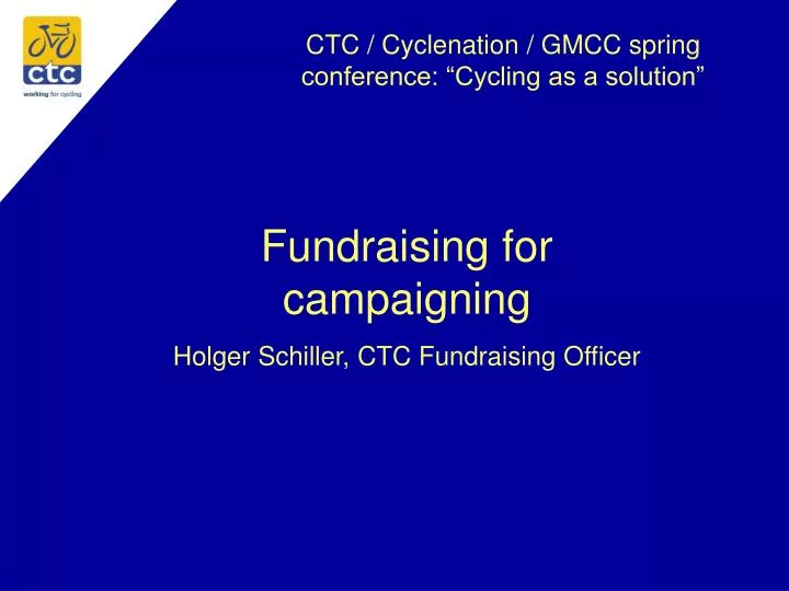 ctc cyclenation gmcc spring conference cycling as a solution