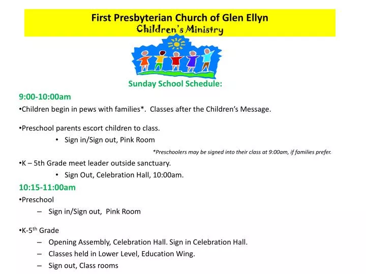 first presbyterian church of glen ellyn children s ministry
