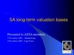 SA long-term valuation bases - slide 1
