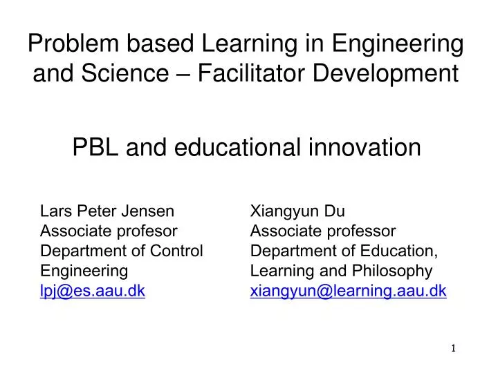 pbl and educational innovation