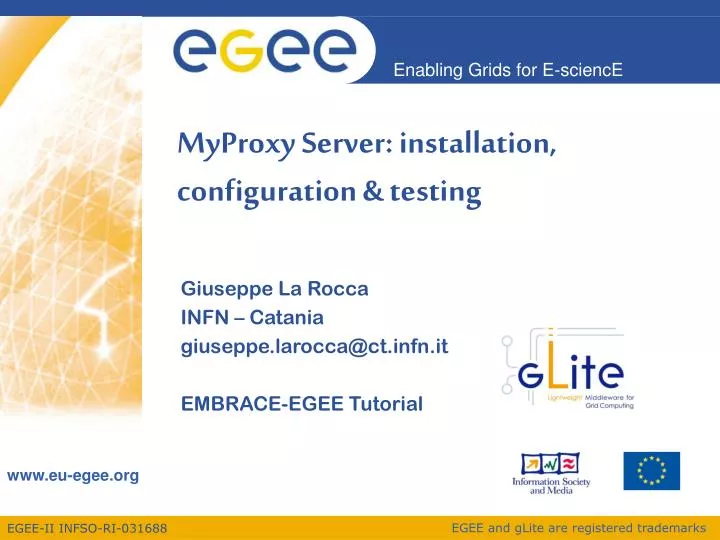 myproxy server installation configuration testing