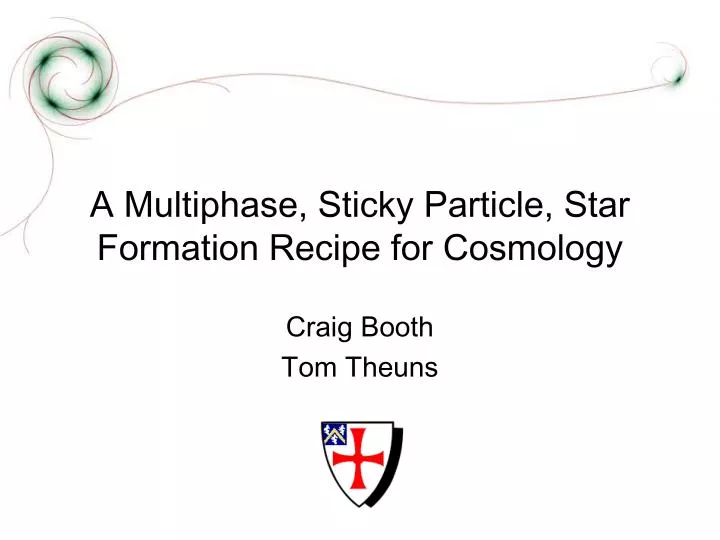 a multiphase sticky particle star formation recipe for cosmology