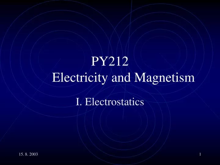 py212 electricity and magnetism