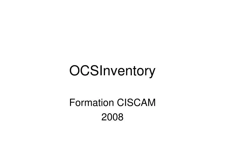 ocsinventory