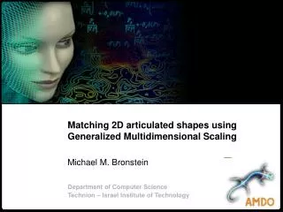 Matching 2D articulated shapes using Generalized Multidimensional Scaling