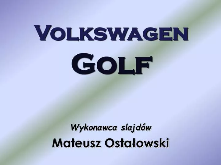 volkswagen golf