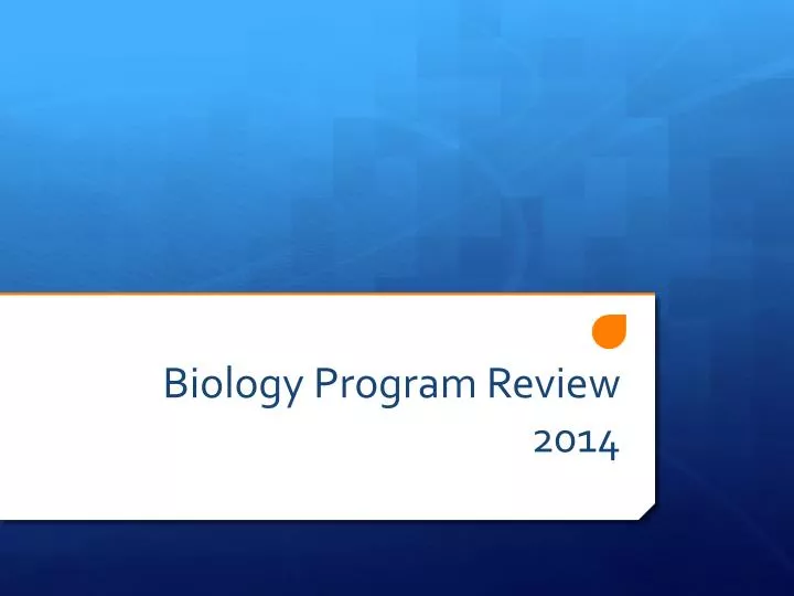 biology program review 2014