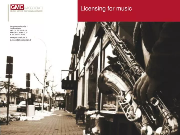licensing for music