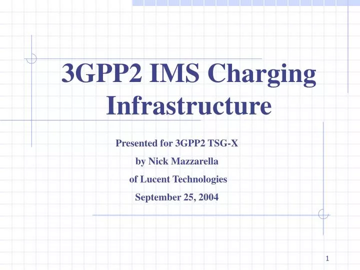 3gpp2 ims charging infrastructure
