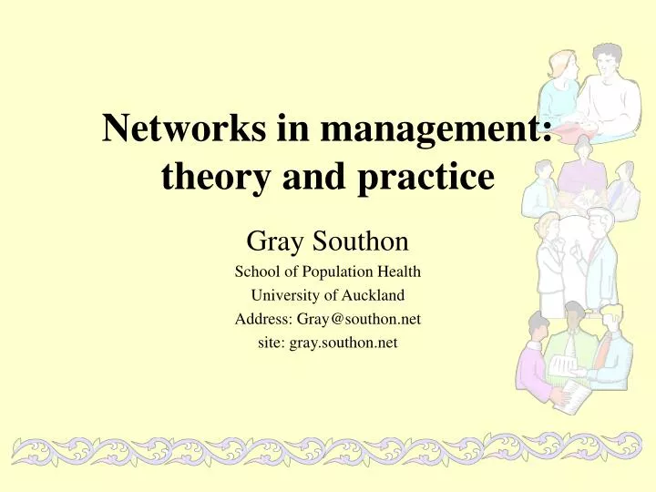 networks in management theory and practice