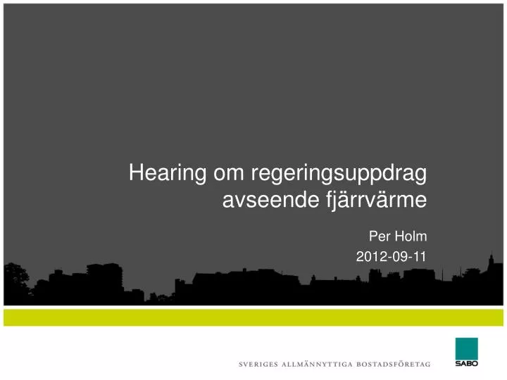 hearing om regeringsuppdrag avseende fj rrv rme