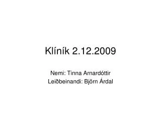 kl n k 2 12 2009