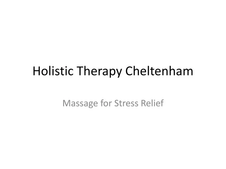 holistic therapy cheltenham