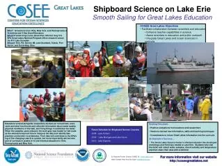 Shipboard Science on Lake Erie Smooth Sailing for Great Lakes Education