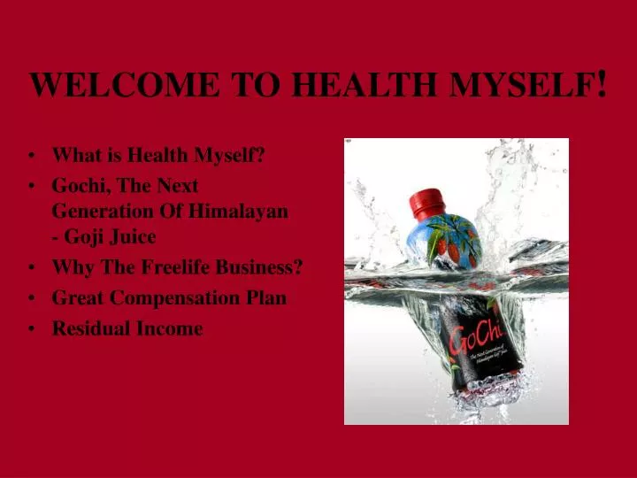 welcome to health myself
