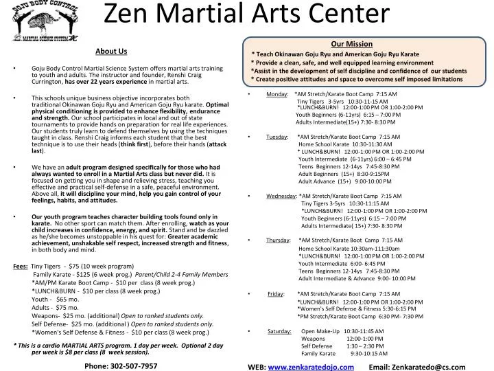 zen martial arts center