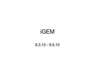 iGEM