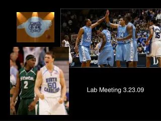 Lab Meeting 3.23.09