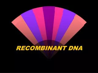 RECOMBINANT DNA
