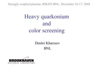 Heavy quarkonium and color screening