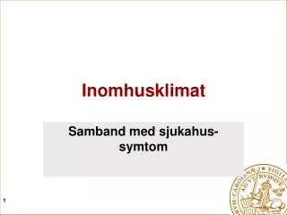 inomhusklimat