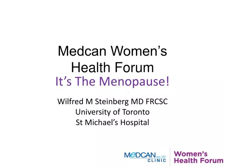 medcan women s health forum