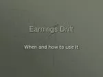 Earnings Drift - slide 1