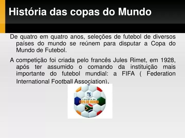 Perguntas Sobre o Futebol 8º e 9 º Ano, PDF, Copa do Mundo FIFA