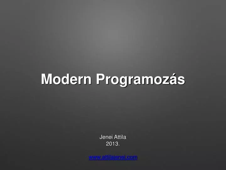 modern programoz s