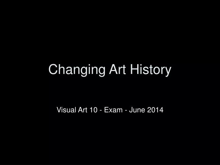 changing art history