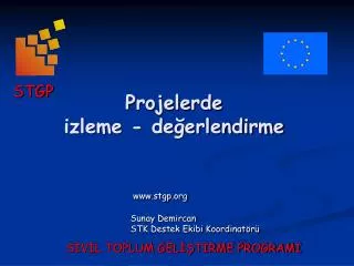 projelerde izleme de erlendirme