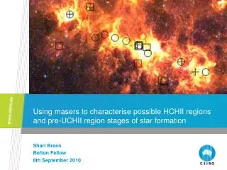 Using masers to characterise possible HCHII regions and pre-UCHII region stages of star formation