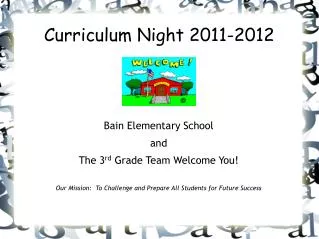 Curriculum Night 2011-2012