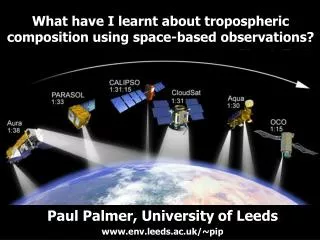 What have I learnt about tropospheric composition using space-based observations?