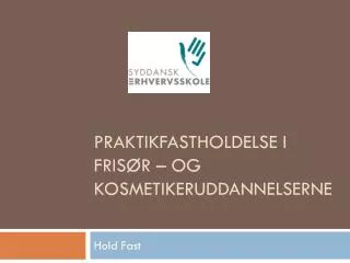 praktikfastholdelse i fris r og kosmetikeruddannelserne
