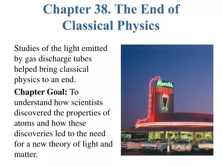 chapter 38 the end of classical physics