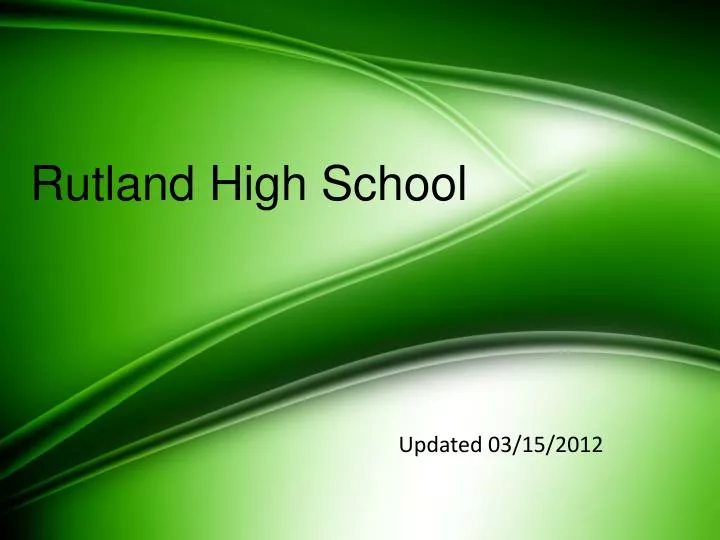 rutland high school