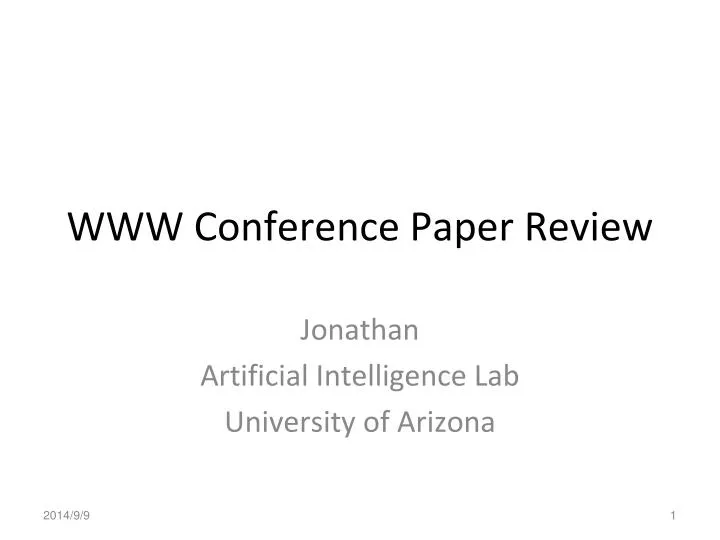 www conference paper review
